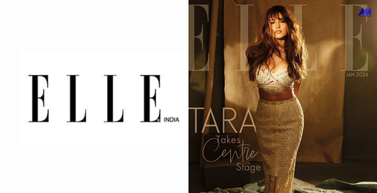 Elle India cover shoot with Tara