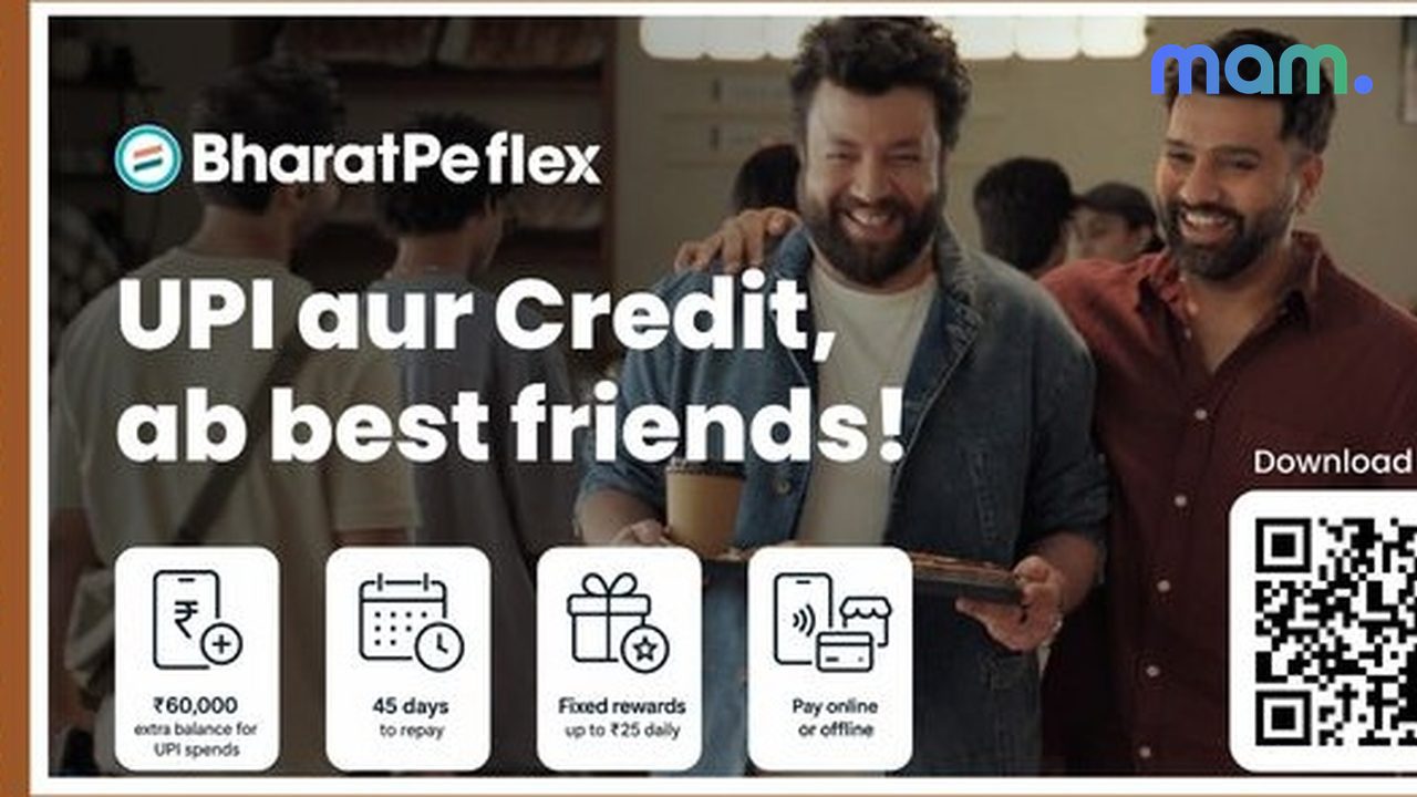 BharatPe Flex Rohit Sharma UPI credit campaign cover