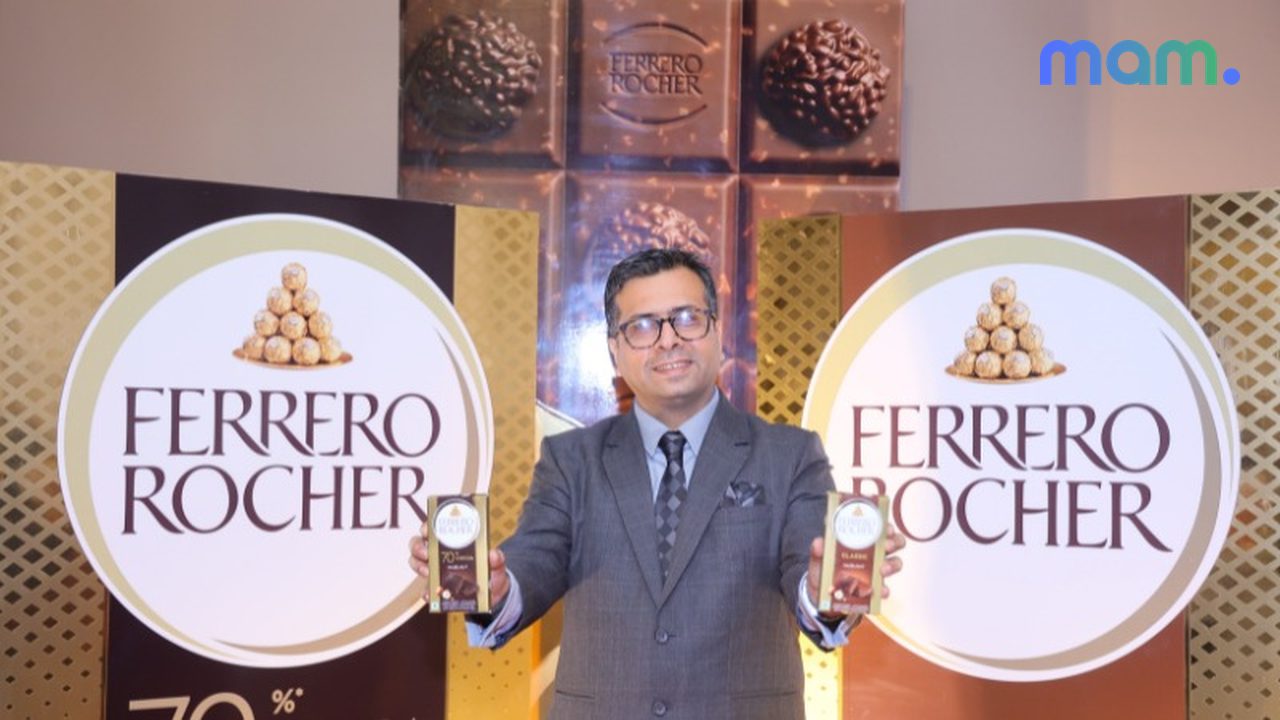 Ferrero Rocher Bars India launch — Classic and 70% Cocoa Hazelnut with mam logo
