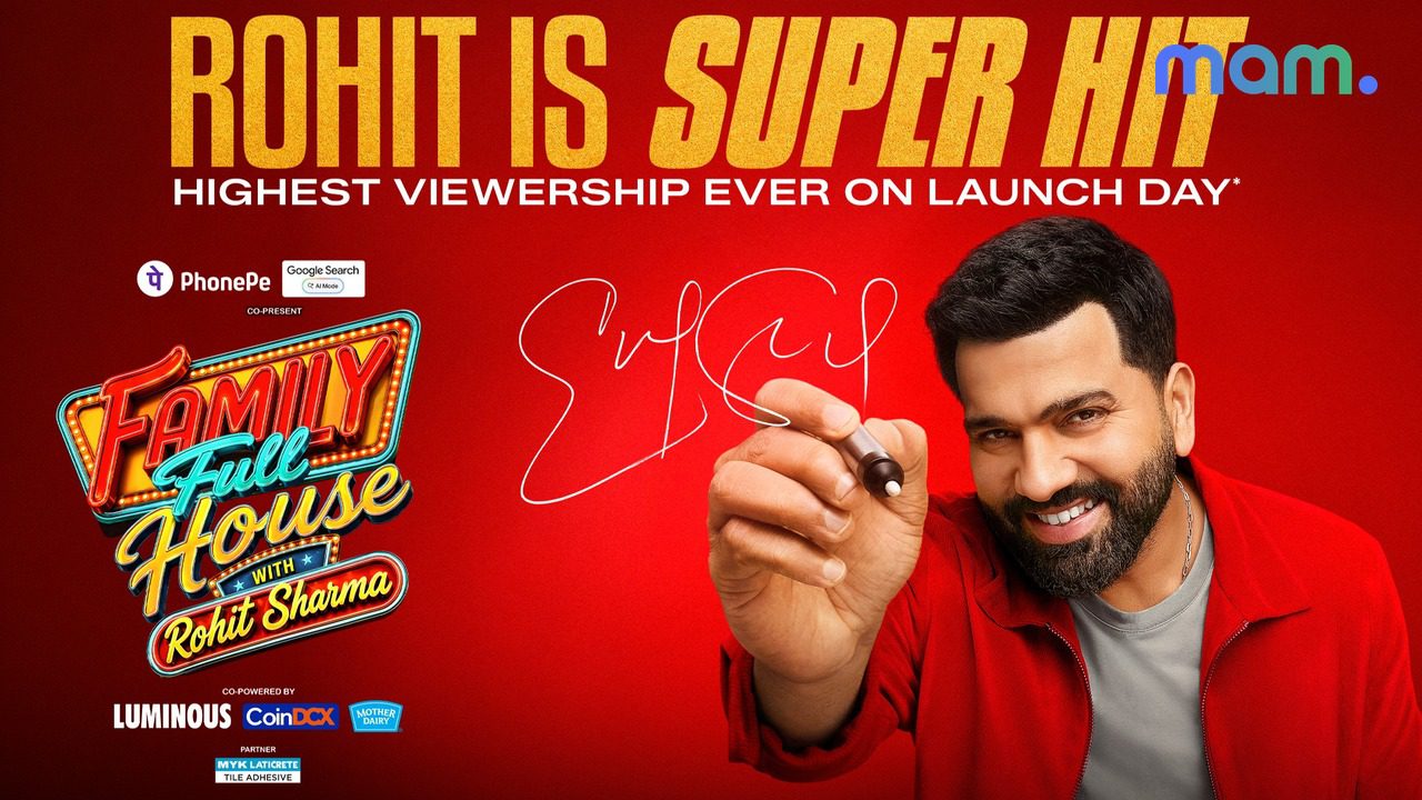 Family Full House Rohit Sharma Sony LIV record launch — mam mark
