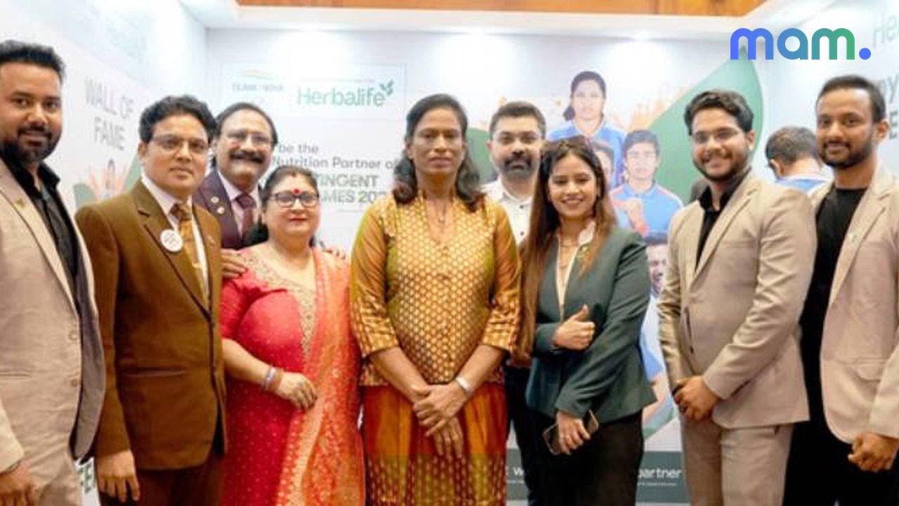 Herbalife India IOA Official Nutrition Partner Asian Games Team India — mam mark