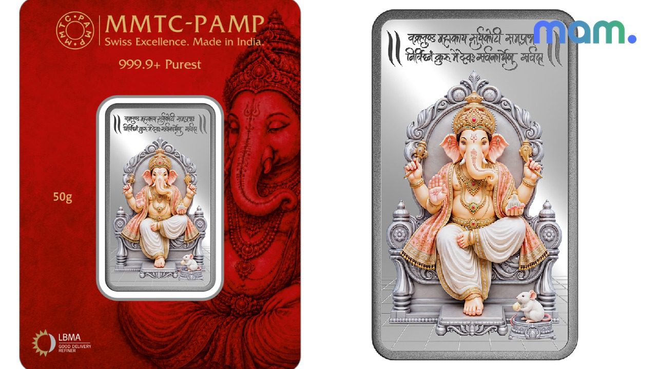 MMTC-PAMP festive rangoli silver Ganpati Bhagyashree — mam mark