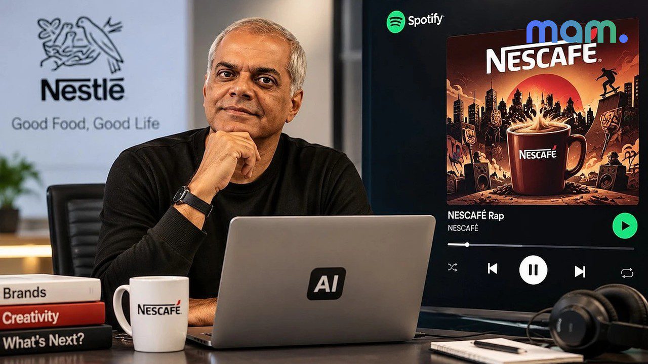 Nestlé India Nescafé AI album cover Manish Tiwary campaign cover