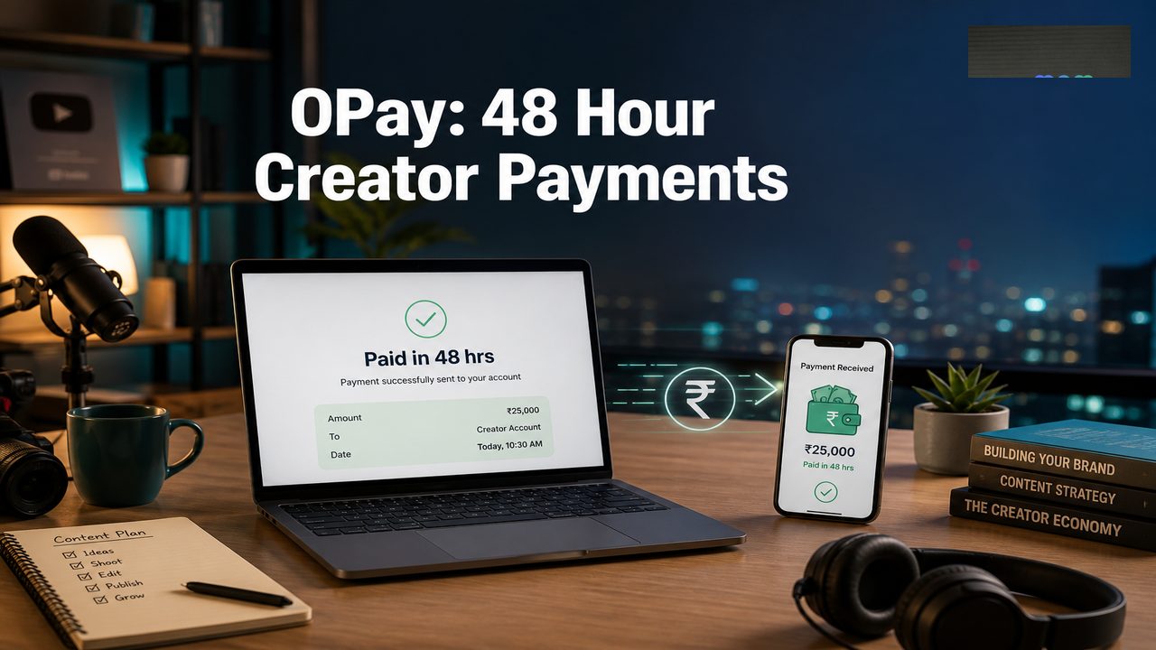 Opraah OPay 48 Hour Creator Payments cover