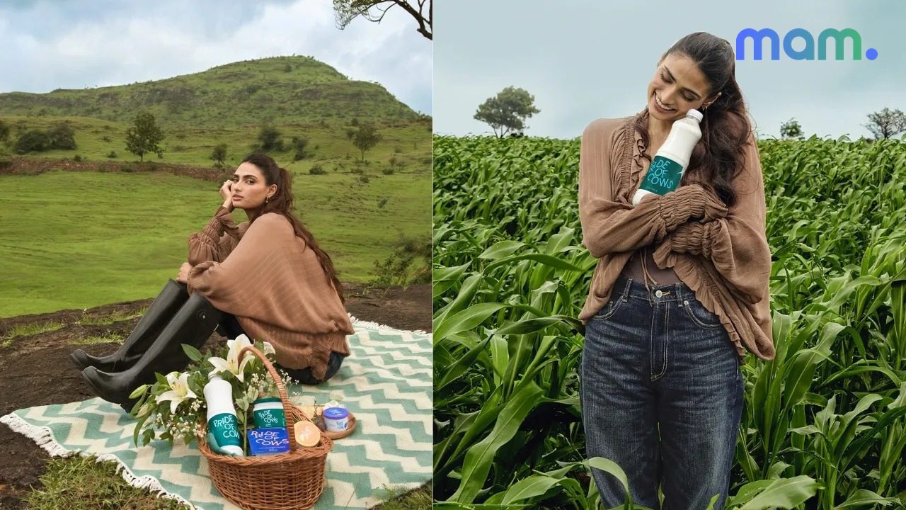 Pride of Cows Come Over to the Greener Side Athiya Shetty farm — mam mark