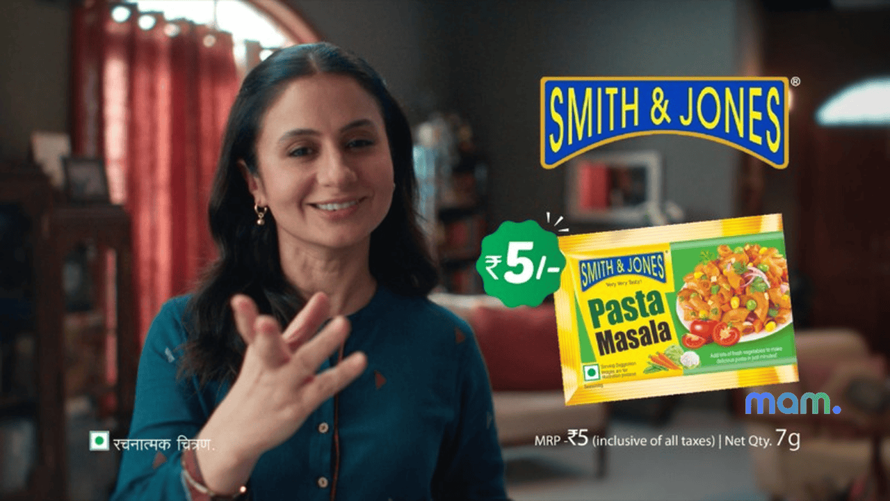 Smith & Jones Pasta Masala Taste Gajab campaign with Rasika Dugal