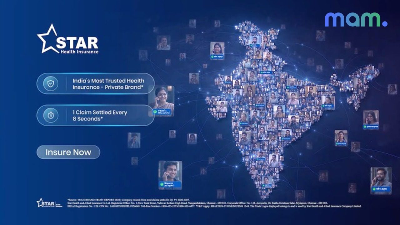 Star Health When India looks up in worry claims campaign — mam mark