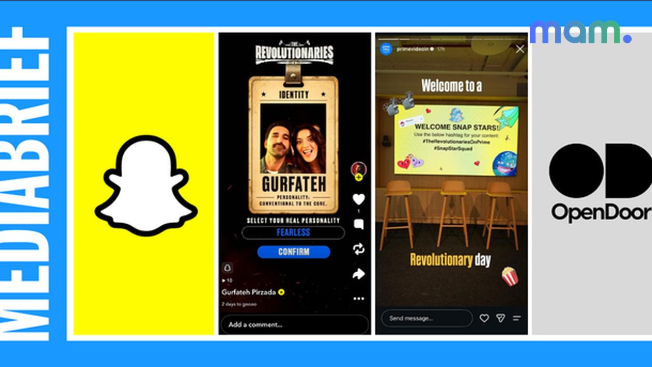WPP OpenDoor Snapchat Sarfira AR The Revolutionaries Prime Video India — mam mark