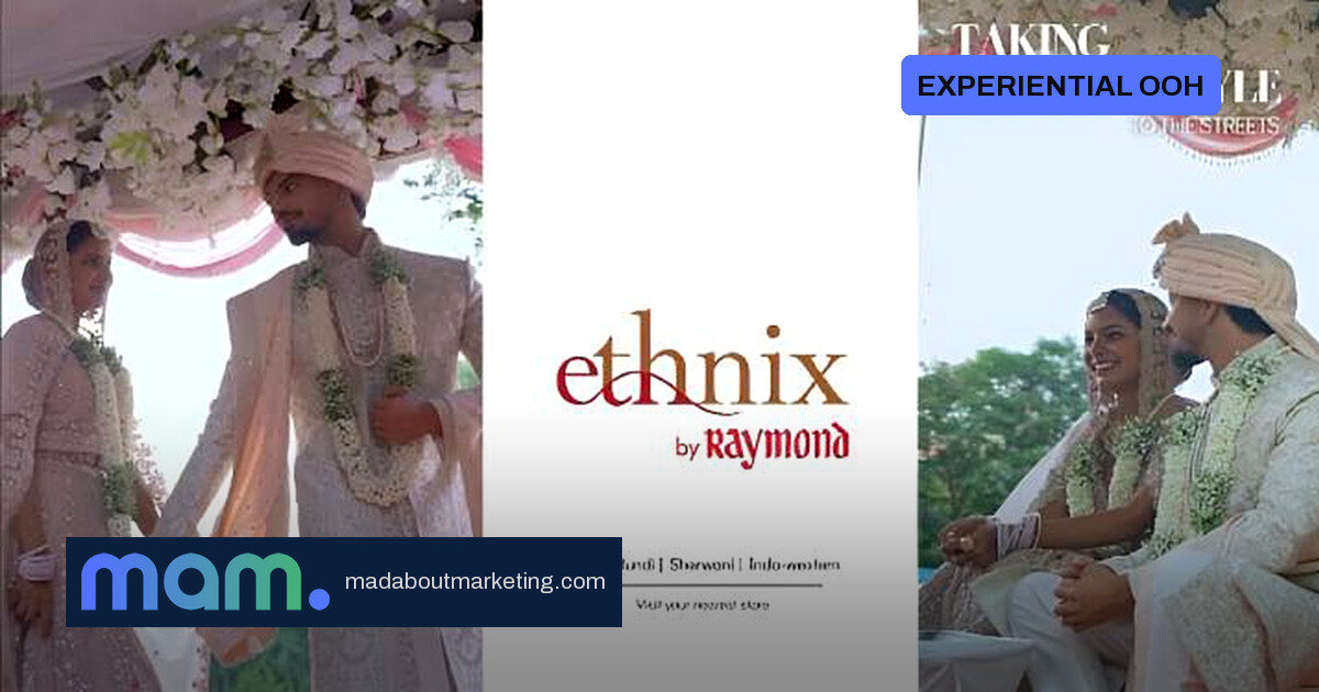 A live mandap rolls through Gurgaon for Ethnix by Raymond