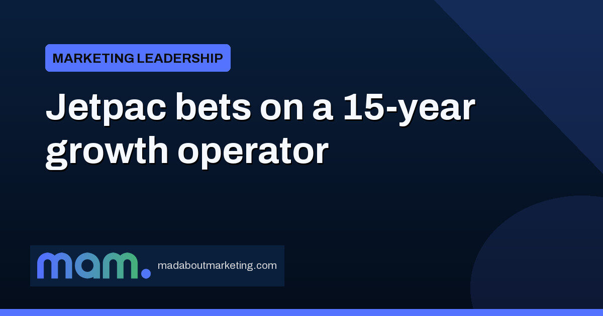 Jetpac bets on a 15-year growth veteran as CGO