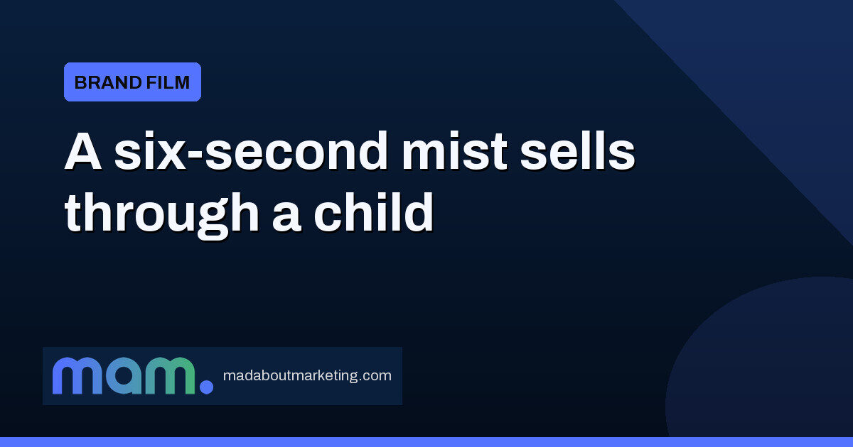A six-second mist, sold by a schoolkid’s ‘So fresh’