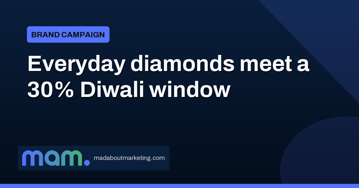 Malabar Gold's SWAYE: lightweight diamonds, up to 30% off