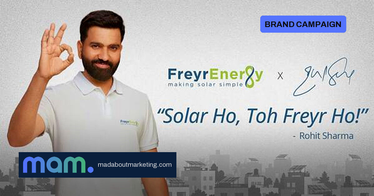 Rohit Sharma Becomes Freyr Energy's First Brand Ambassador